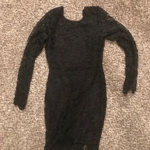 Black lace, 3/4 sleeve cocktail dress, never worn